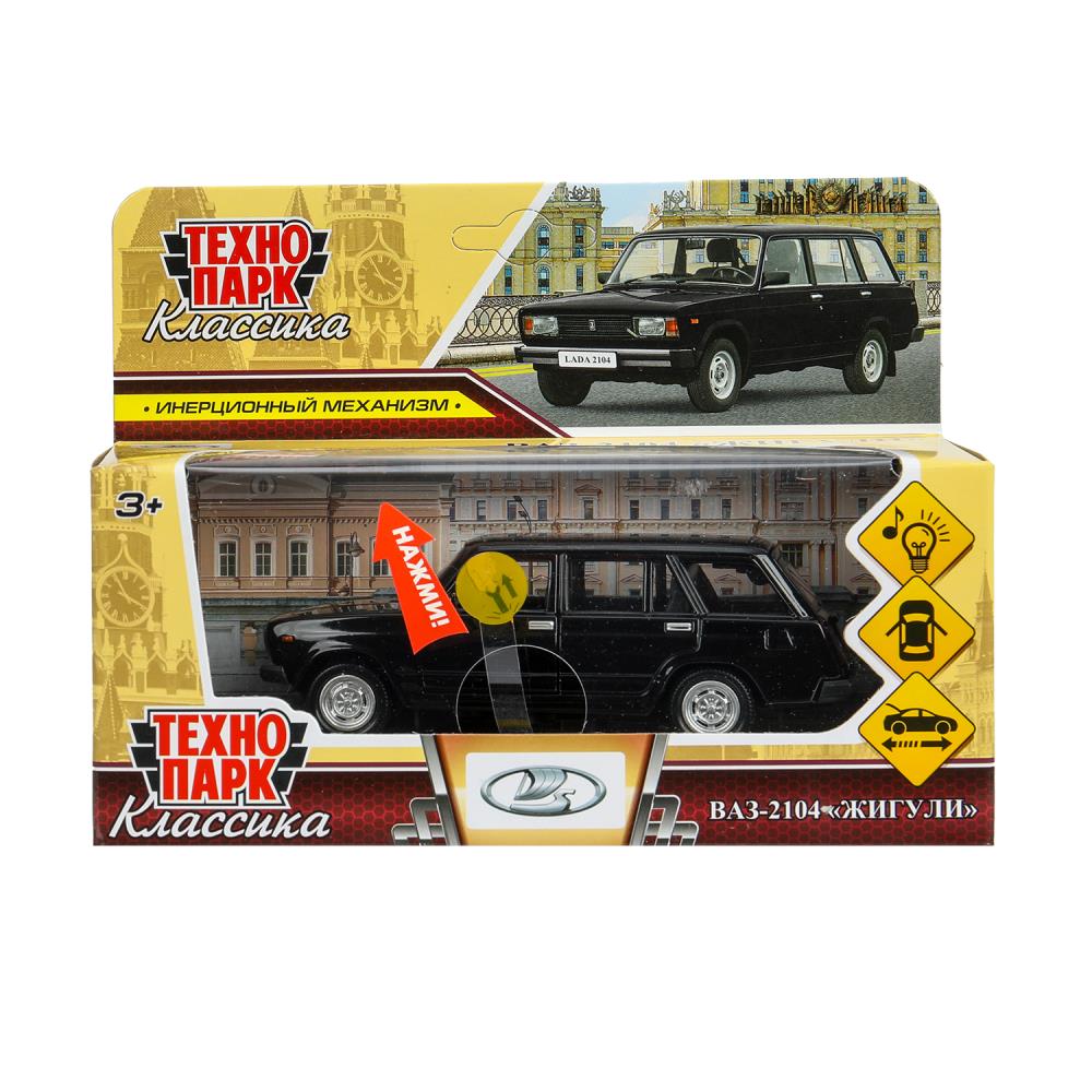 Машина свет-звук Ваз-2104 Жигули, 12 см, черный (игрушка) Технопарк 2104-12SL-BK