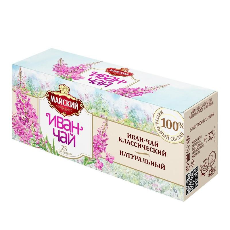 Чай Майский Иван-чай Классический, 25пакx1,5г 1195765