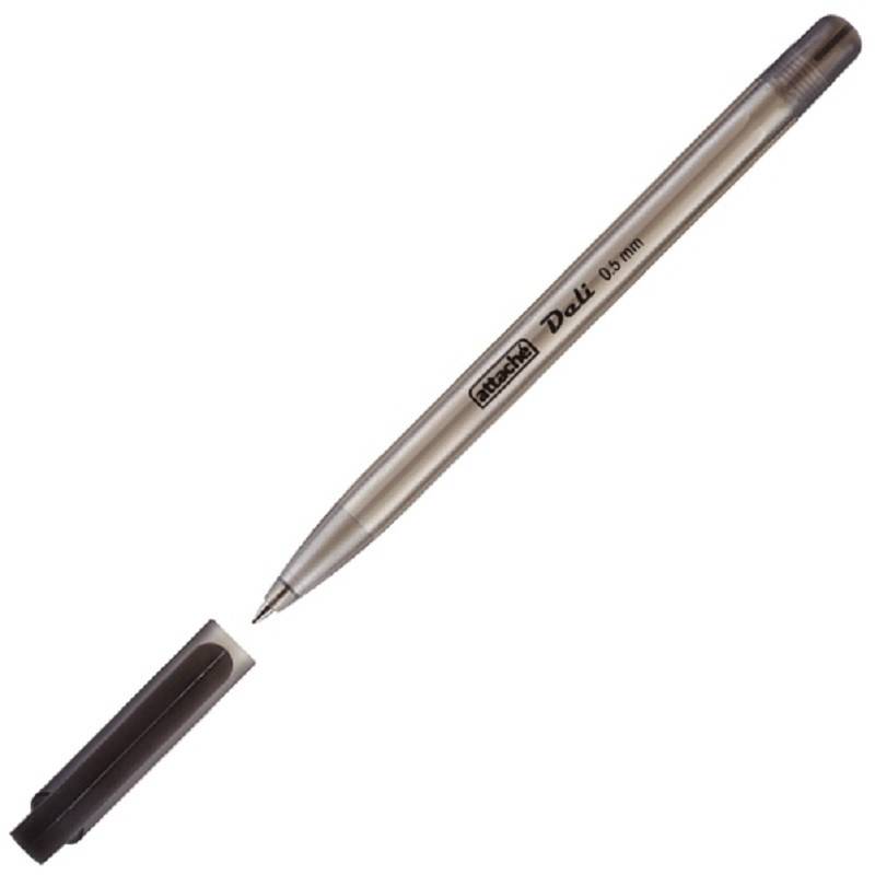 Ручка шариковая Attache Deli черная (толщина линии 0.5 мм) 131232