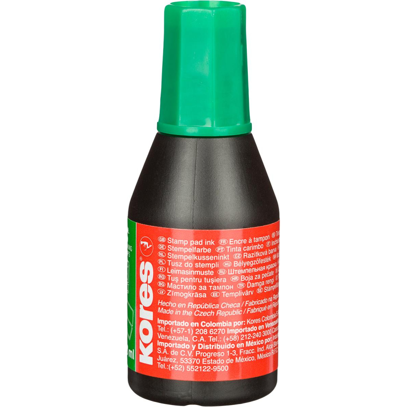 Краска штемпельная KORES зеленая 71318 1523847