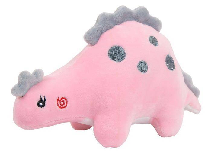 Мягкая игрушка Dino Baby Динозаврик розовый, 19см AbToys M4985