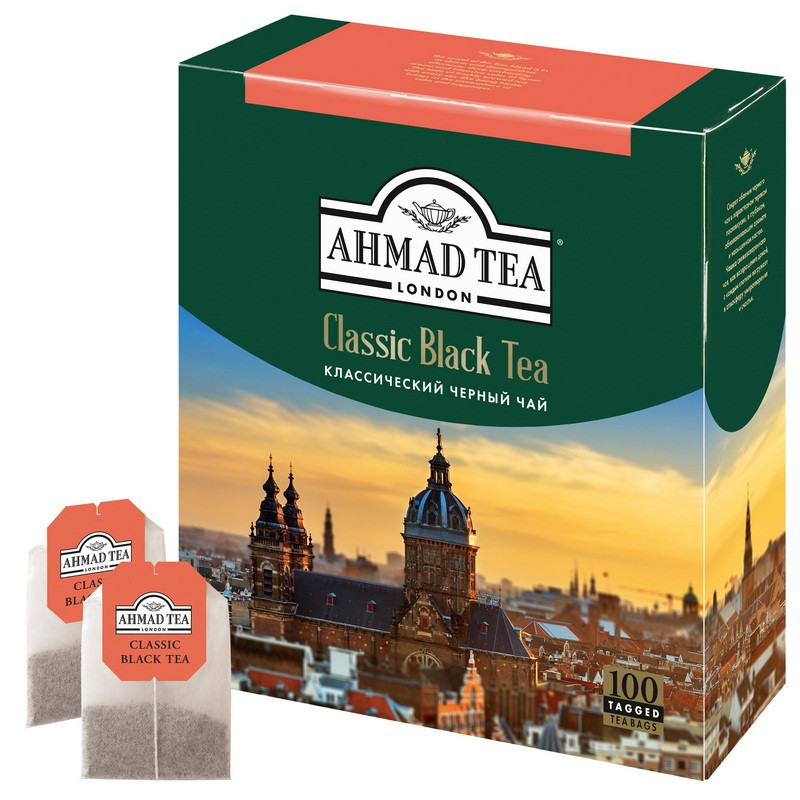 Чай Ahmad Tea классический черный, 100пак/уп. 1665-08 870766