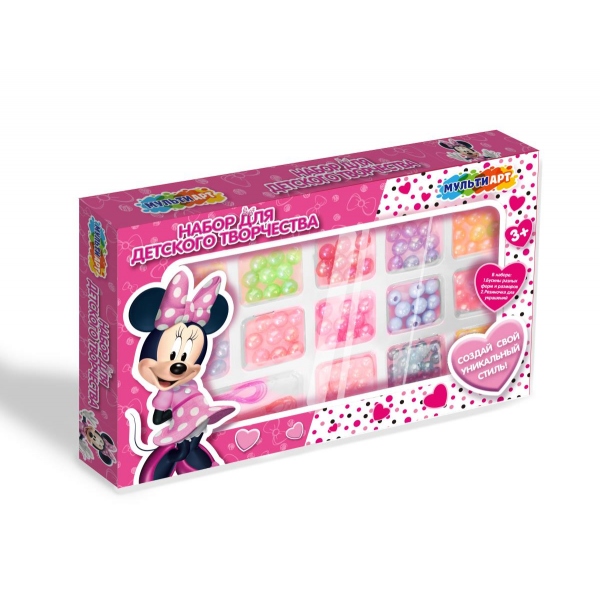 Набор бусин и бисера Миаля мышка  MultiArt BEADSET-MIN (240)