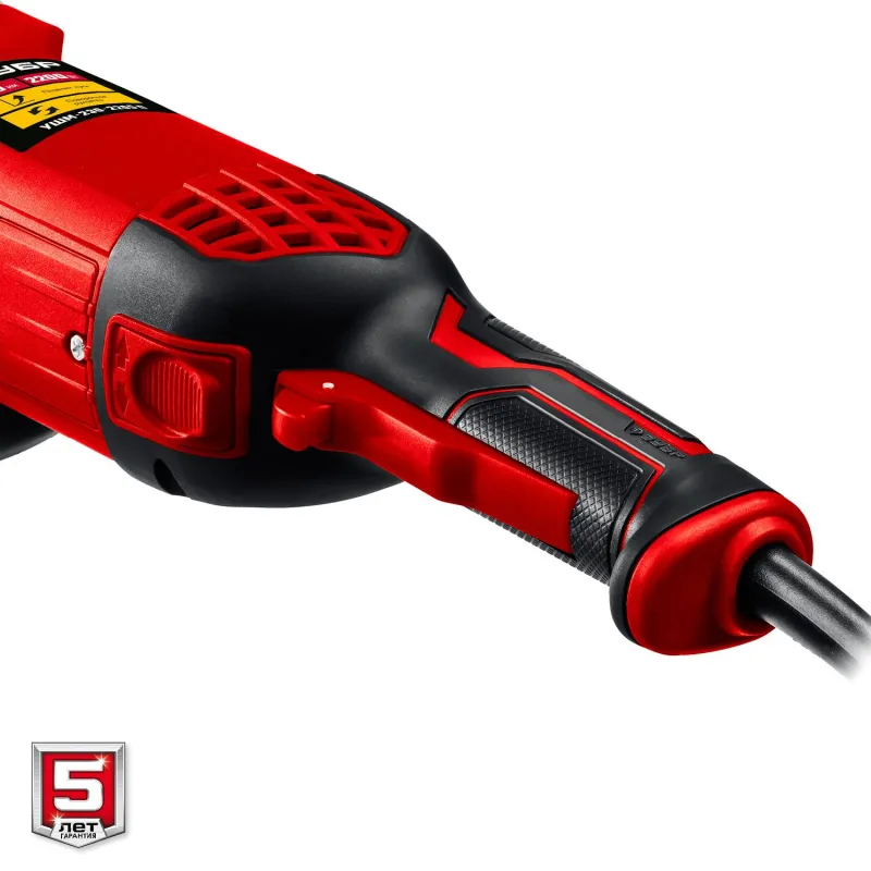 Шлифмашина угловая компакт ЗУБР УШМ-230-2205 П, 230 мм,2200 Вт 1672298