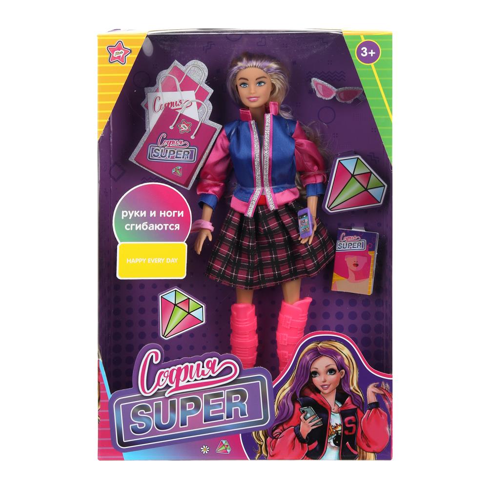 Кукла в нарядной одежде, 29 см. София, руки и ноги сгибаются Карапуз SFS-08-BB-B