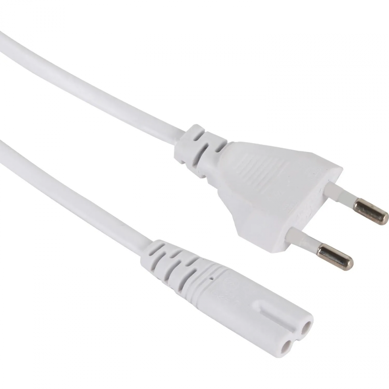 Кабель д/аудио-видео IEC-320-C7, 2-pin 1,8m, белый, iOpen ACE023-W-1.8M 2390352