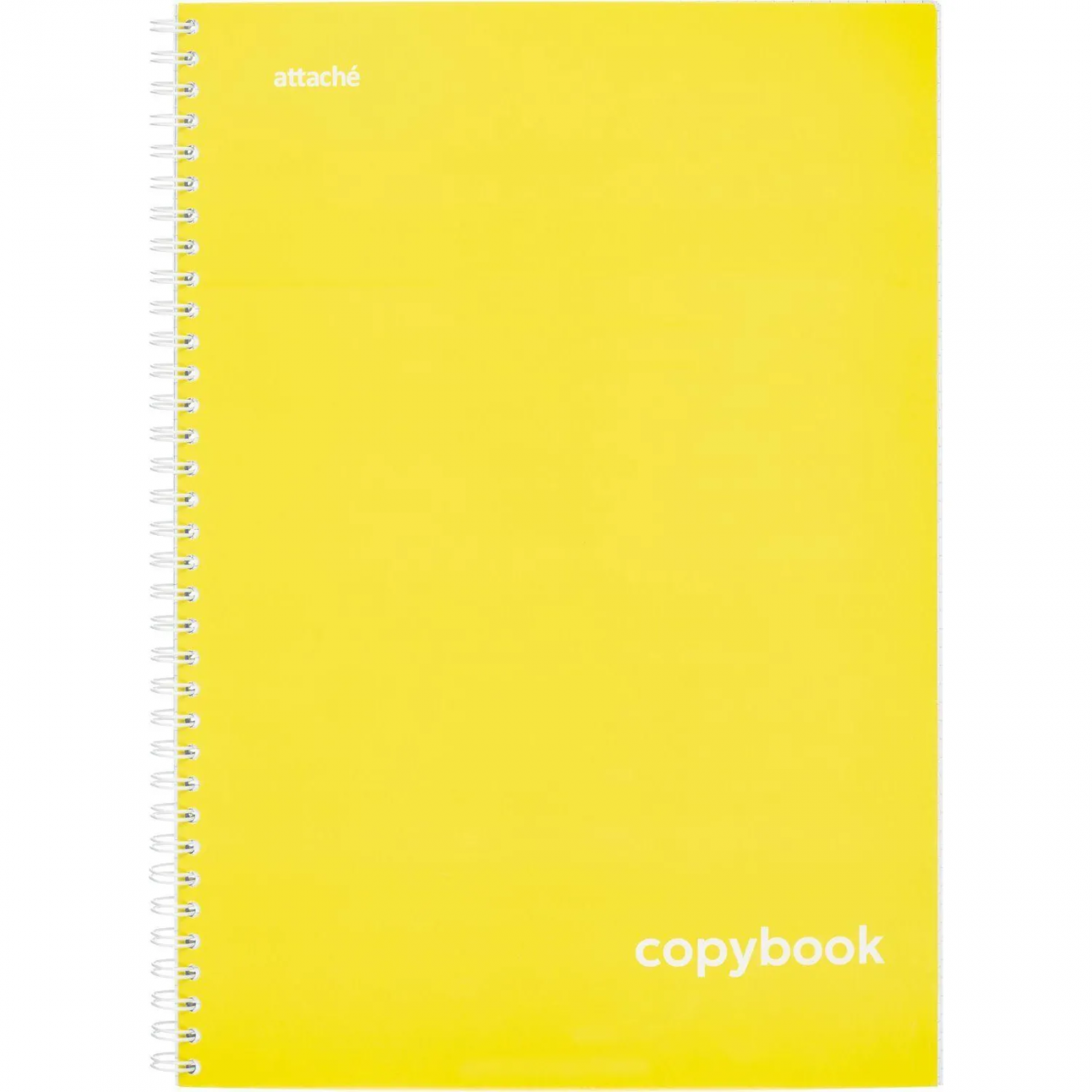 Бизнес-тетрадь А4 96л Attache Акварель желтый, клетка, гребень, картон 1919372
