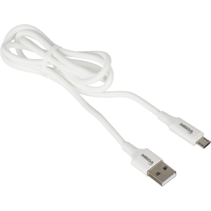 Кабель ProMega U28, 2,4A, 1м, USB - Micro-USB, TPE, силикон, белый ProMega jet 1639350