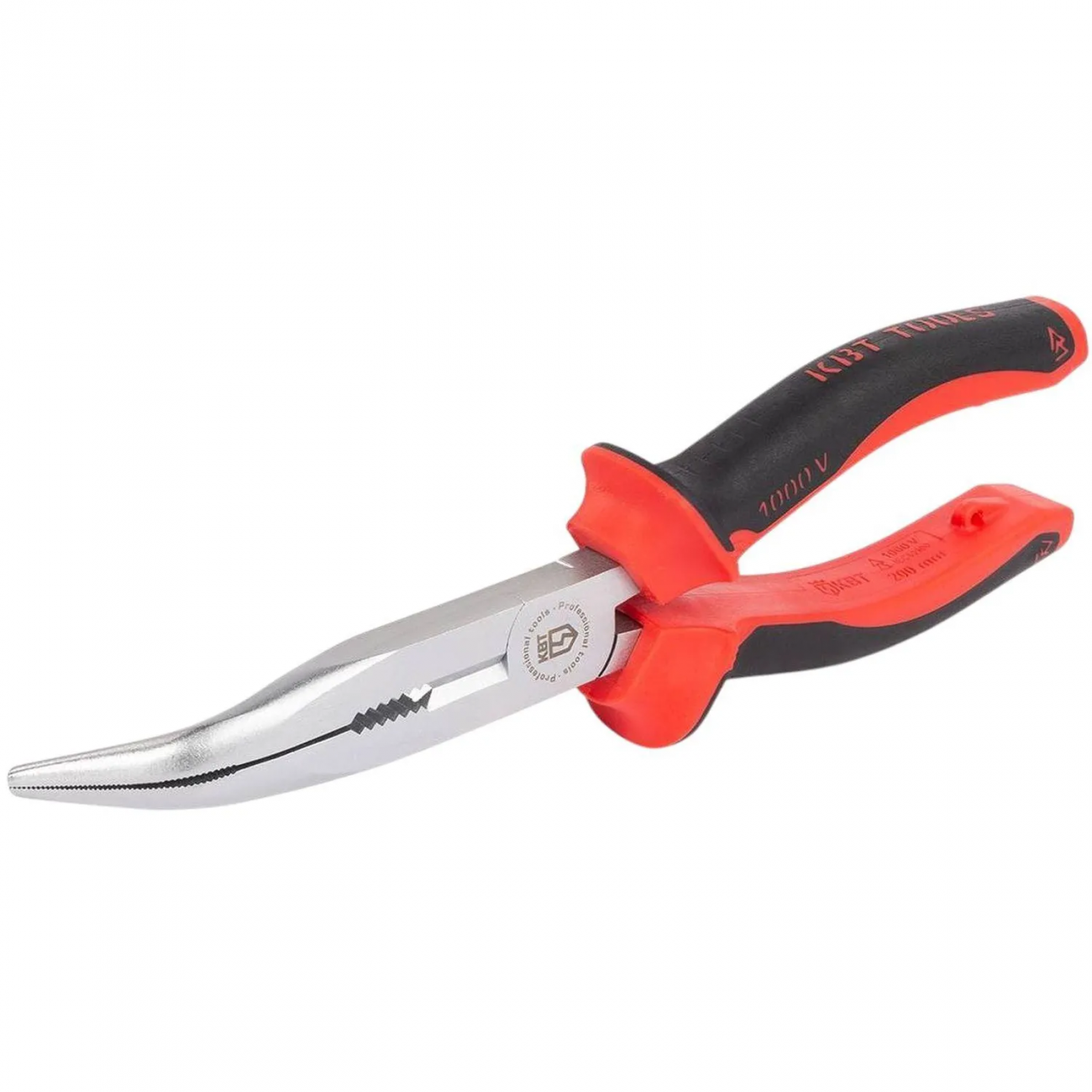 Длинногубцы изогнутые диэлектрические 200 мм серия СТАНДАРТ (КВТ) 60473 2370680