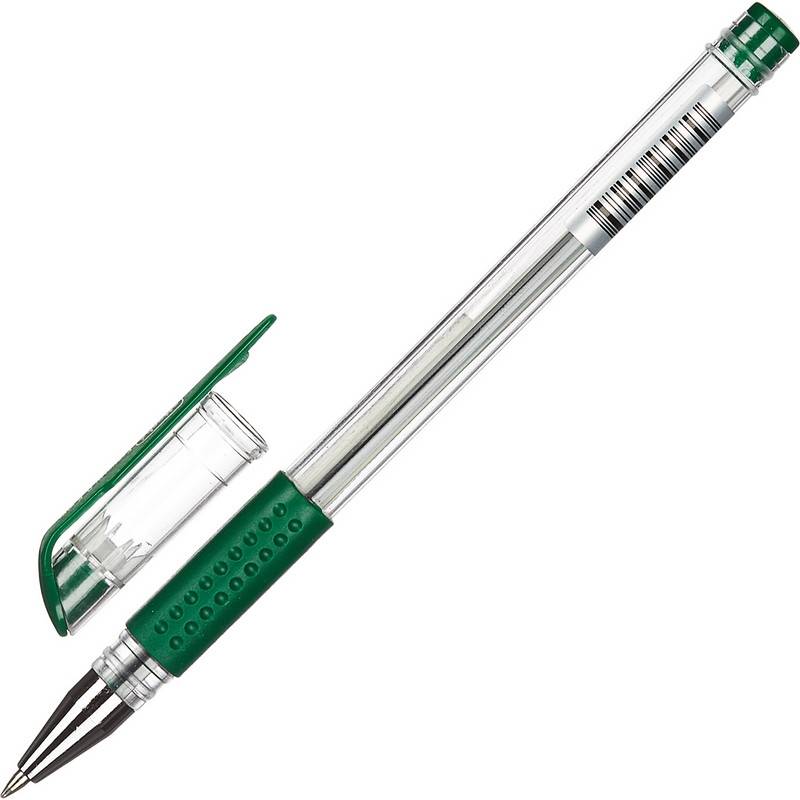Ручка гелевая Attache Economy зеленая (толщина линии 0.3-0.5 мм) 901705