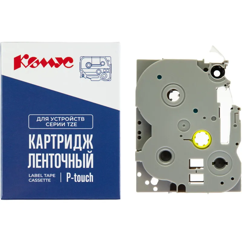 Картридж Комус TZE-661(Brother TZE-661 черный на желтом,36мм/8м) 1944213 RL-B-T661P-BK/YE-36MM*8M