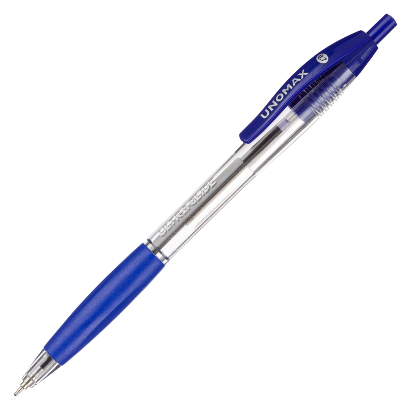 Ручка шариковая автомат. Unomax UltraGlideRT0,3мм,шар0,7,син,масл,ман 1680861 Ultraglide RT Plastic Clip Ball Pen