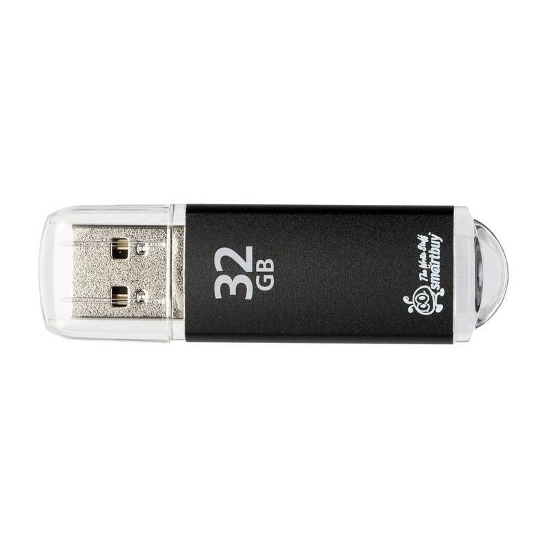 Флеш-память SmartBuy V-Cut 32 Gb USB 2.0 черная SB32GBVC-K 445916