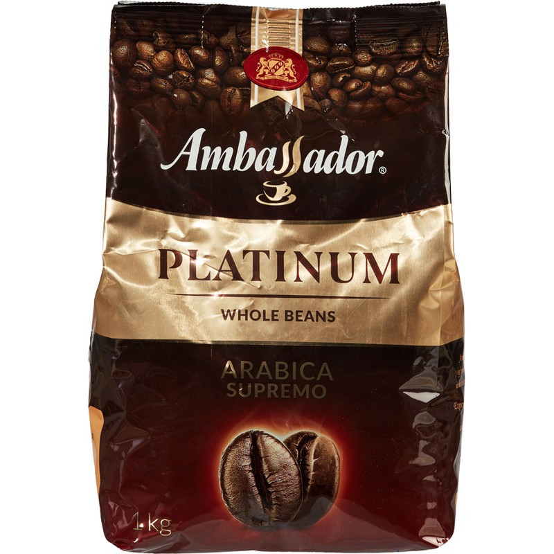 Кофе Ambassador Platinum в зернах, 1кг 765110