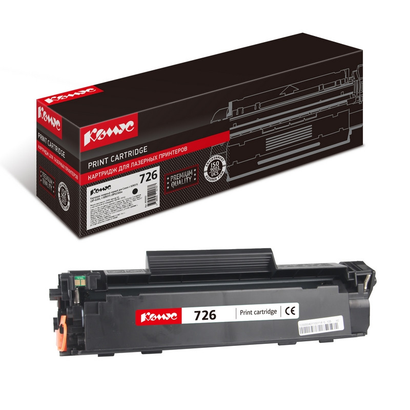 Картридж лазерный Комус Cartridge 726 чер. для Canon LB6200 855952