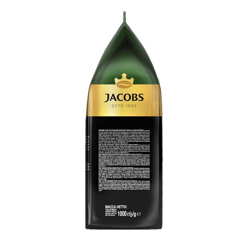 Кофе Jacobs Espresso в зернах, 1 кг 1003533