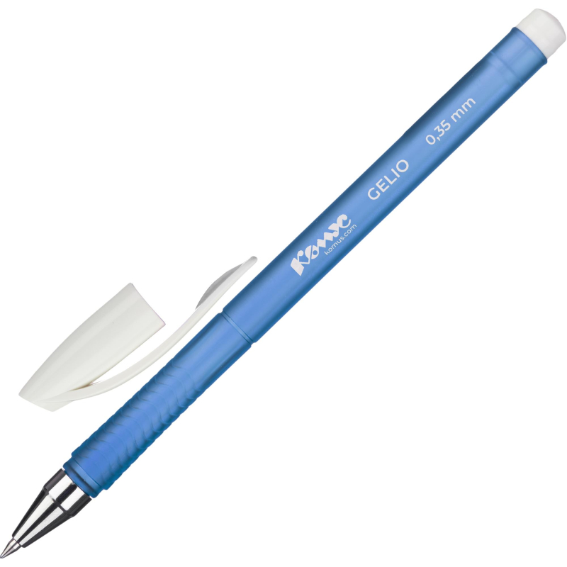 Ручка гелевая неавтомат. Комус Ge lio синий корп, синяя, лин 0,35мм 1429983