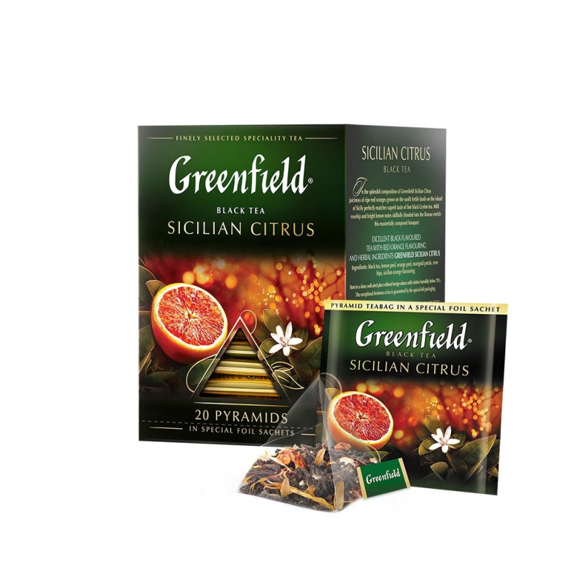 Чай Greenfield черный Sicilian Citrus, 20шт/1уп 1158-08 1301755
