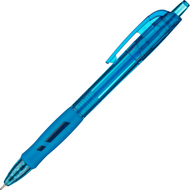 Ручка шарик. автомат. Deli Arris диамет шар 0,7мм резин манж синяя 1407972