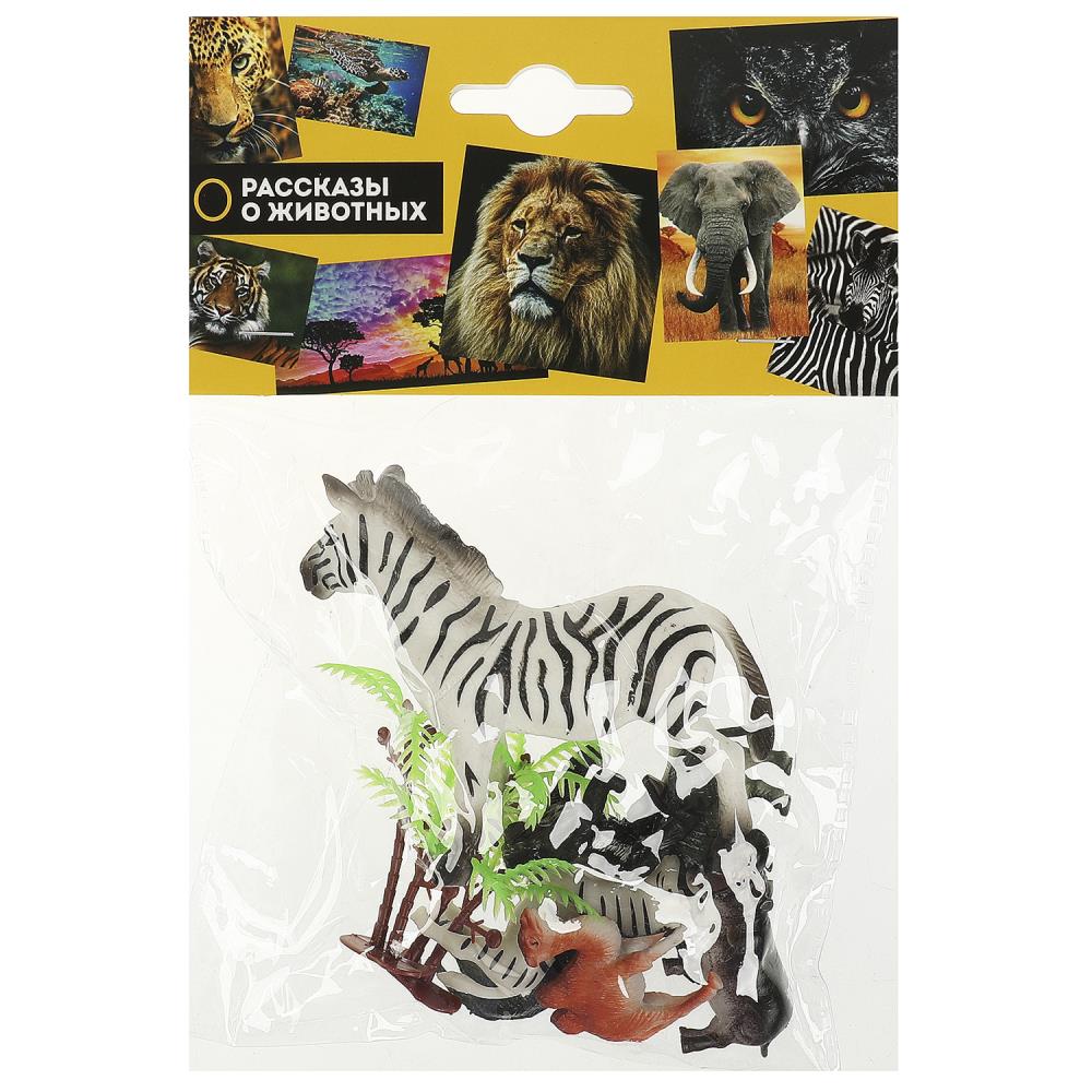 Игрушки пластизоль набор из 10-ти диких животных ИГРАЕМ ВМЕСТЕ ZY1452407-R