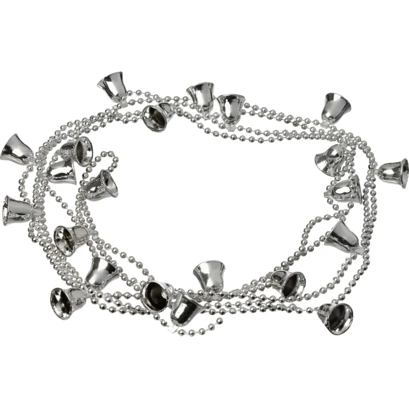 Бусы новогодние на елку серебряные Колокольчики, НУ-6742 Miland 1829744