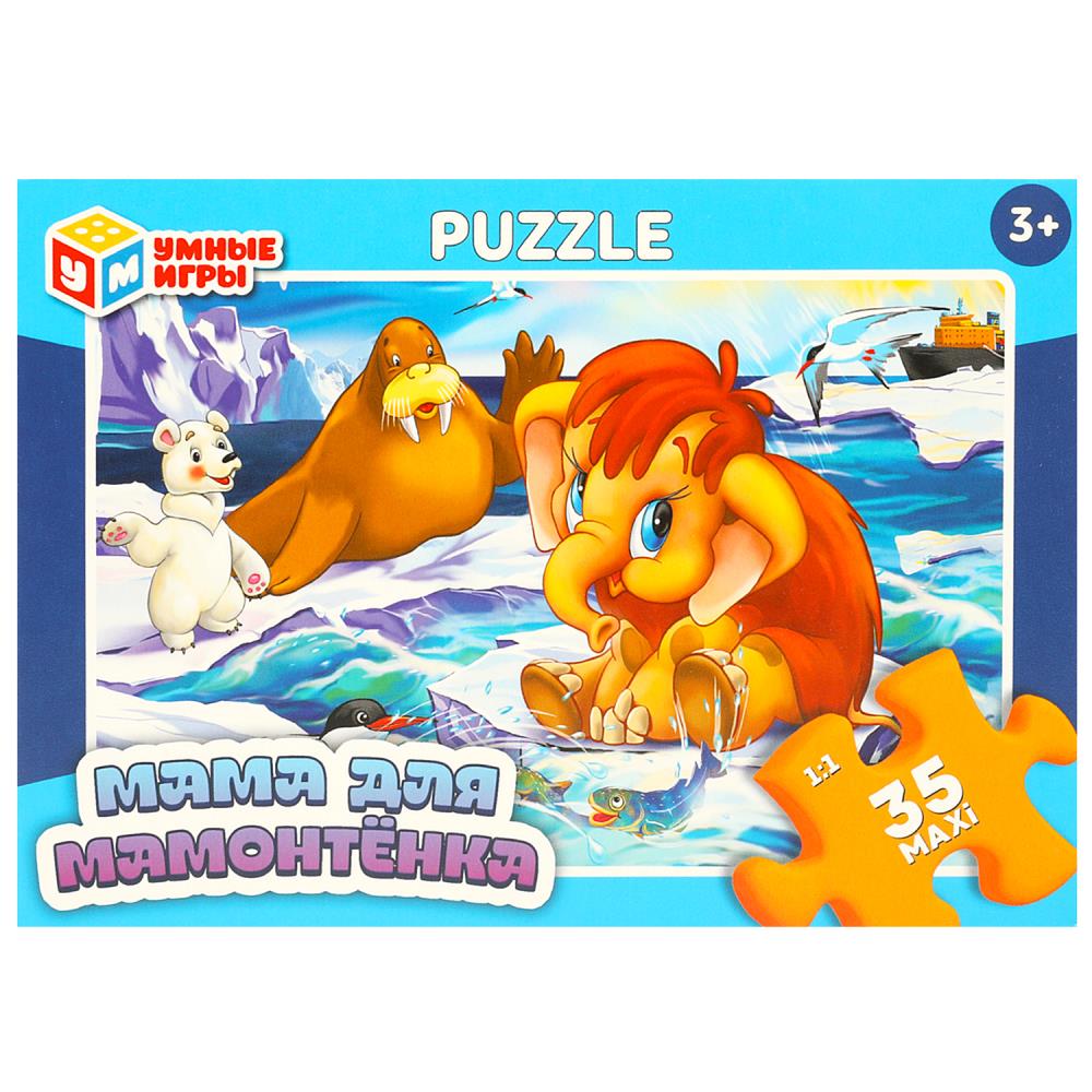 Макси-пазлы Мама для мамонтенка, 35 деталей Умные игры 4660254435704