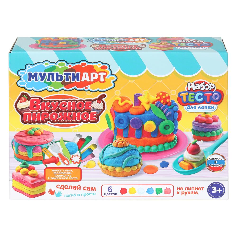 Набор для лепки "Вкусное пирожное", 24 см. MultiArt PDSET-MA120037-WOT
