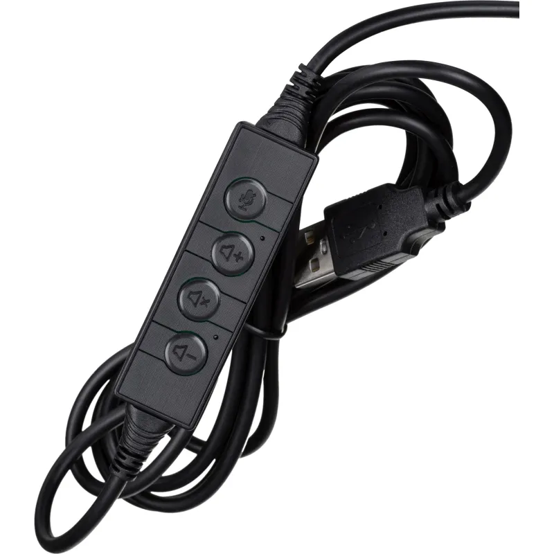 Гарнитура HWH003 проводные с микрофоном USB 2.0/регулятор/2м BigTech 1853680 302012003295588