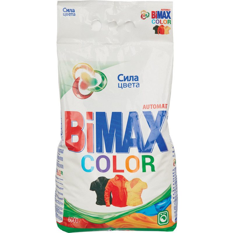 Порошок стиральный BiMax Колор автомат 6 кг 502616