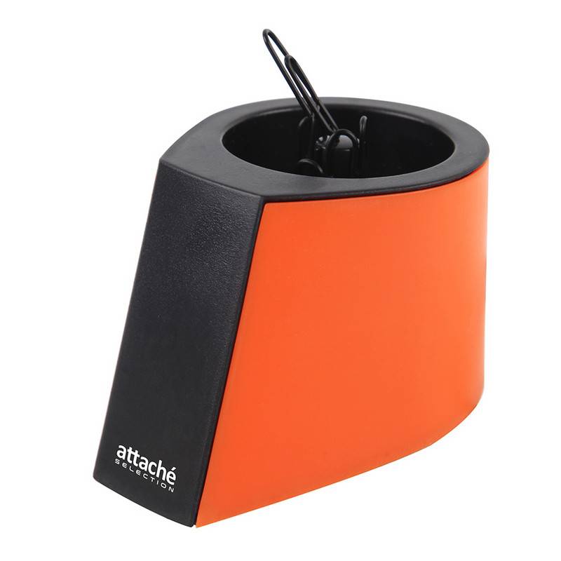 Скрепочница магнитная Attache Selection Color открытая с черными скрепками 809694