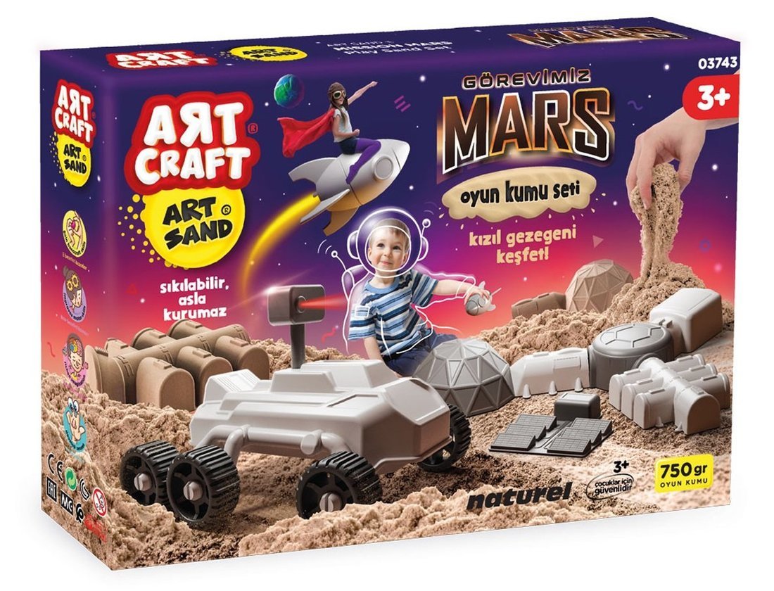 Набор кинетический песок Миссия на Марс, 750 гр ART SAND 03743