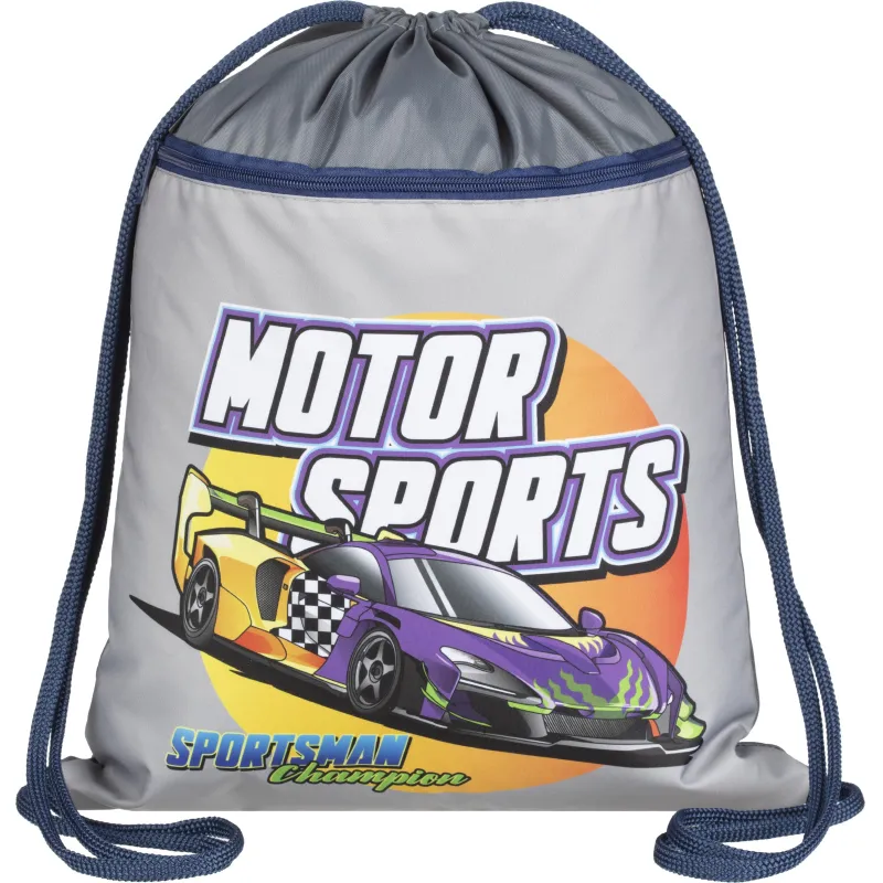 Мешок для обуви Комус Класс Motor Sports, 360х470 мм, карман, МО-26-2 1910122