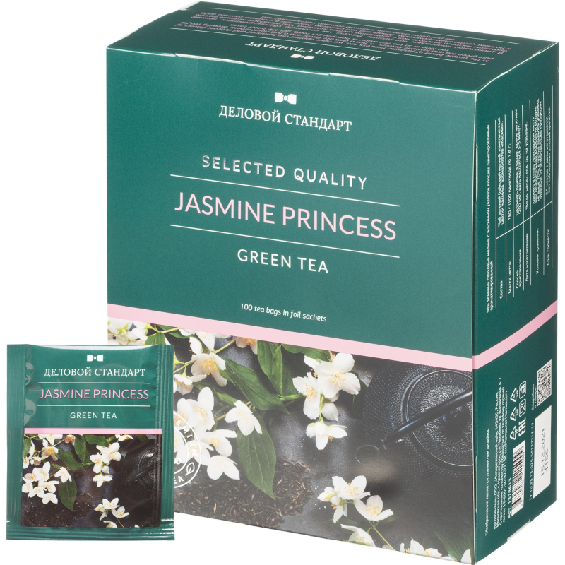 Чай Деловой стандарт Jasmine princess зелен.с жасмин. 100 пакx2гр 1595122