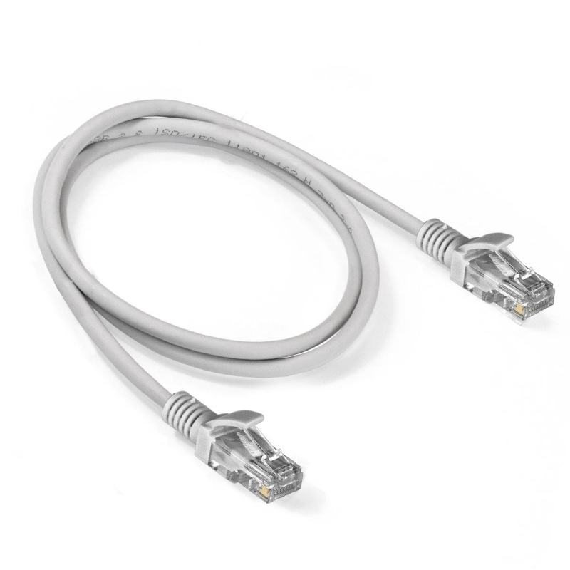 Патч-корд ExeGate UTP-RJ45-RJ45-5e-1M-LSZH-GY, 5e, 1м, серый <EX286381RUS 1469962