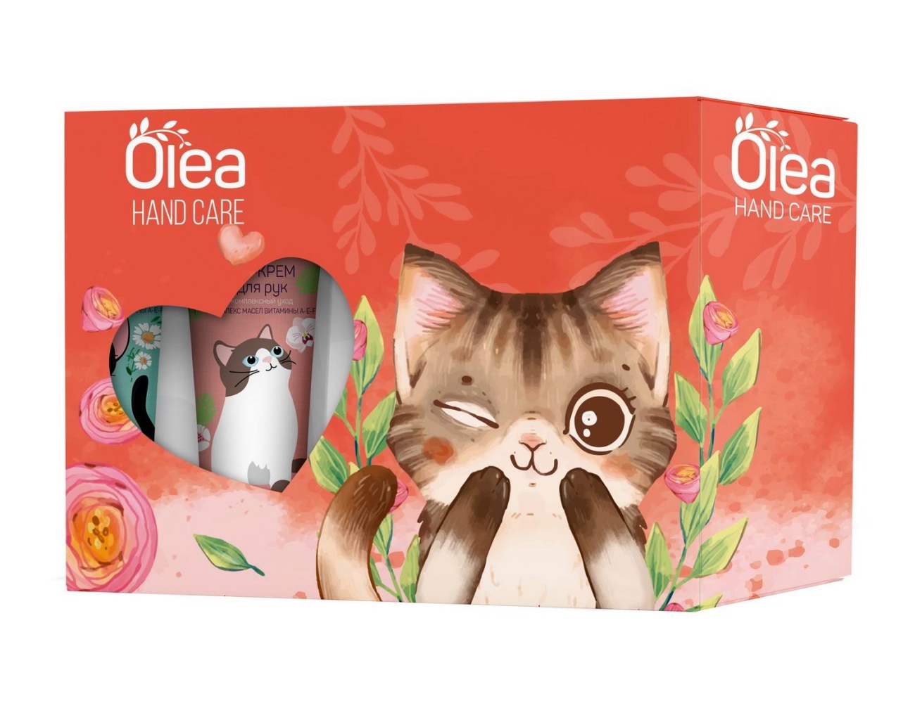 Подарочный набор OLEA HAND CARE CATS: Крем для рук 3 шт 4752171018655