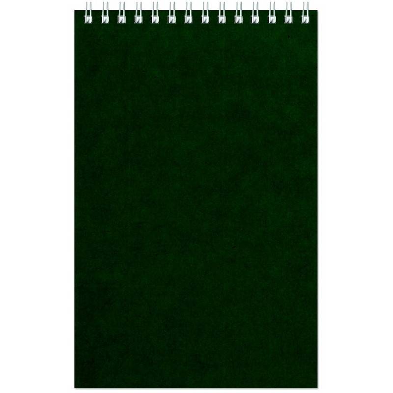 Блокнот Альт Офис 1 A5 60 листов зеленый в клетку спираль (127х203 мм) 61354