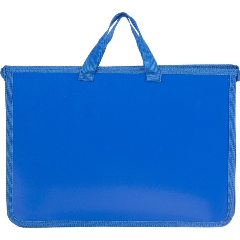Папка-портфель на молнии с ручками Attache А4+, 340х245х40мм синяя Attache Economy 1547348