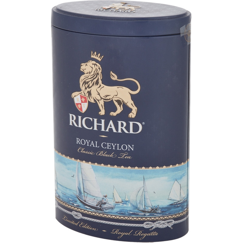 Чай Richard Royal Ceylon черный листовой, ж/б, 80г 972479
