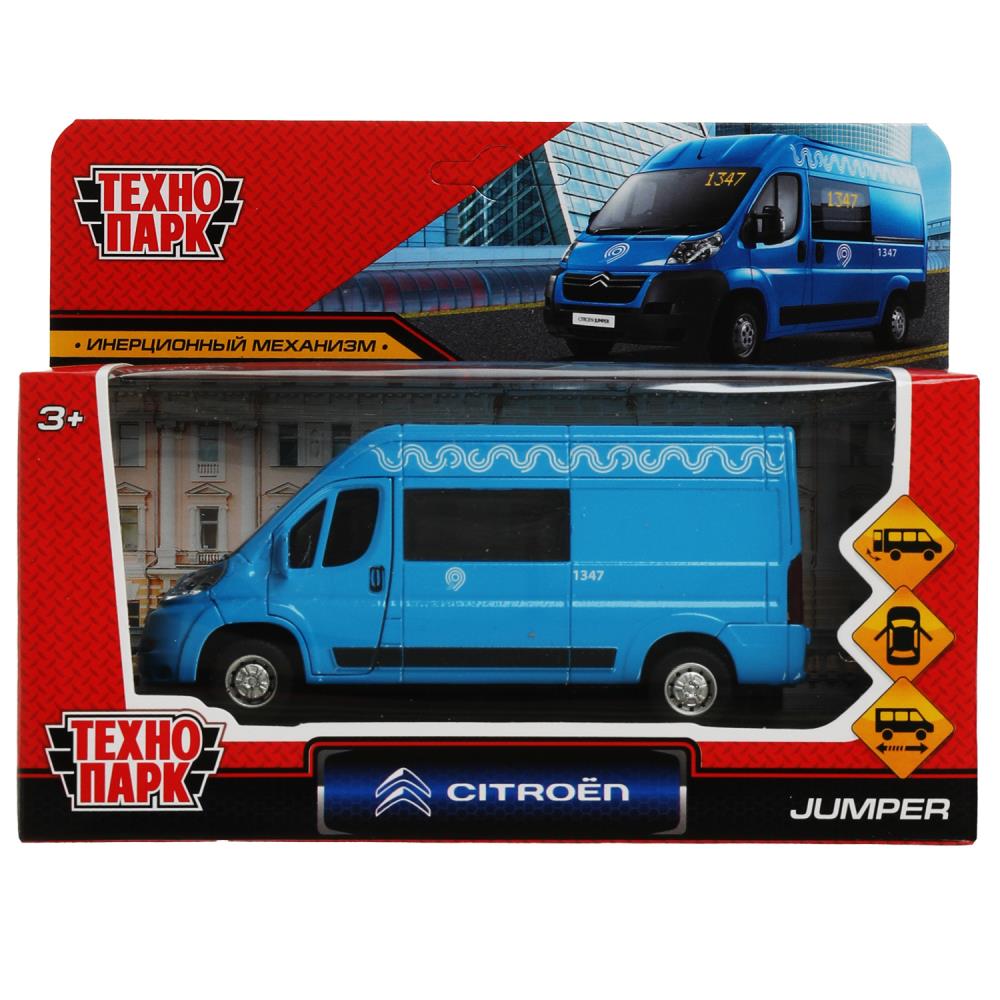 Машина металл Ситроен Джампер Метрополитен, 14 см, синий Технопарк JUMPER-14MOS-BU