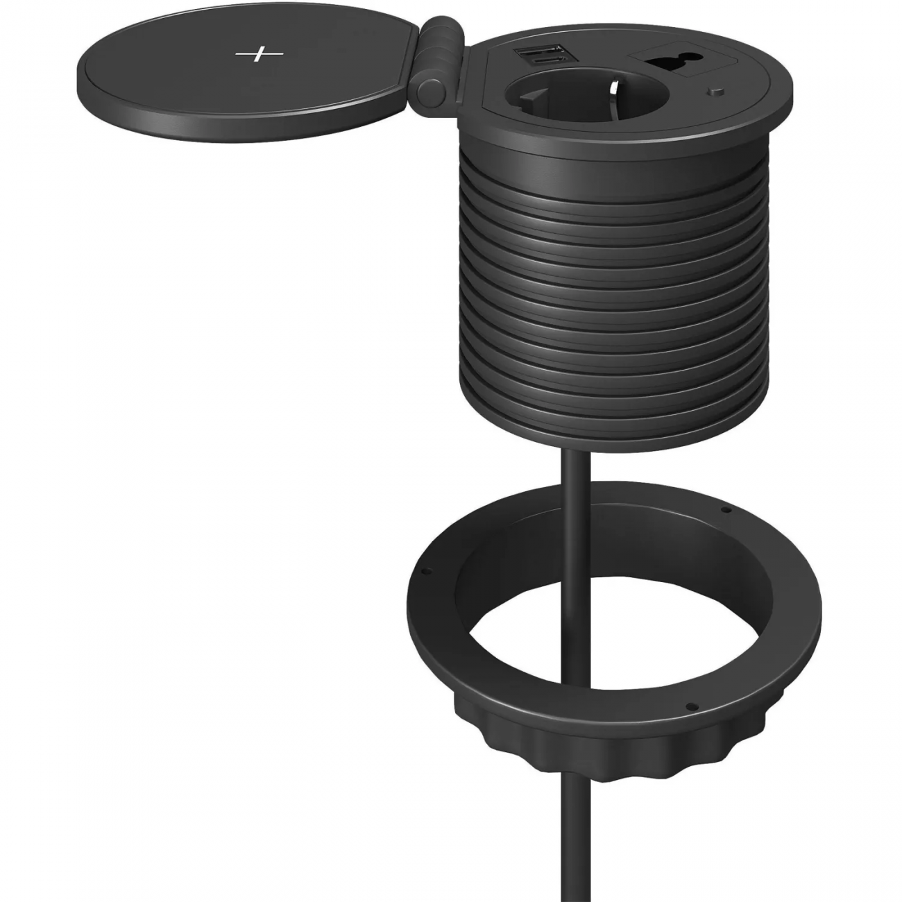 Платформа POWER GROMMET G5101E-2AC1N1Q(1сил.р./USB/Type-C/каб-к/б.заряд)чер 2422499