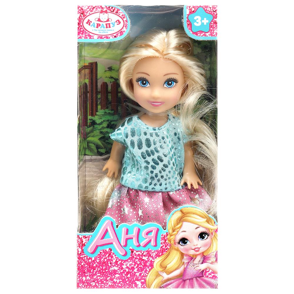 Кукла Аня маленькая, 12 см. Карапуз ANNA-C16-BB