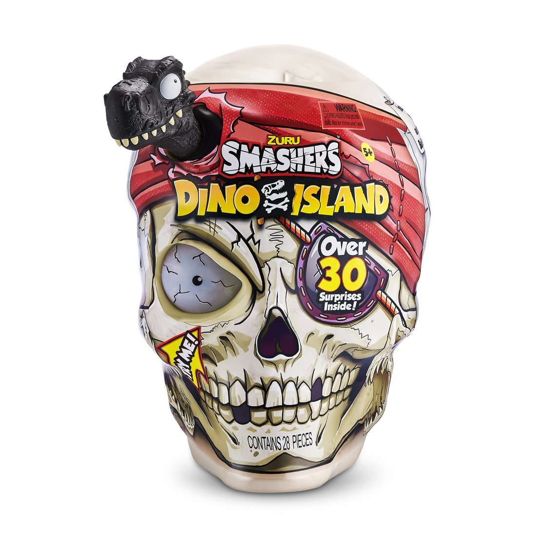 Яйцо Smashers Dino Island с сюрпризами Giant Skull со свет. и звук. Эффектами, в асс. ZURU 7488
