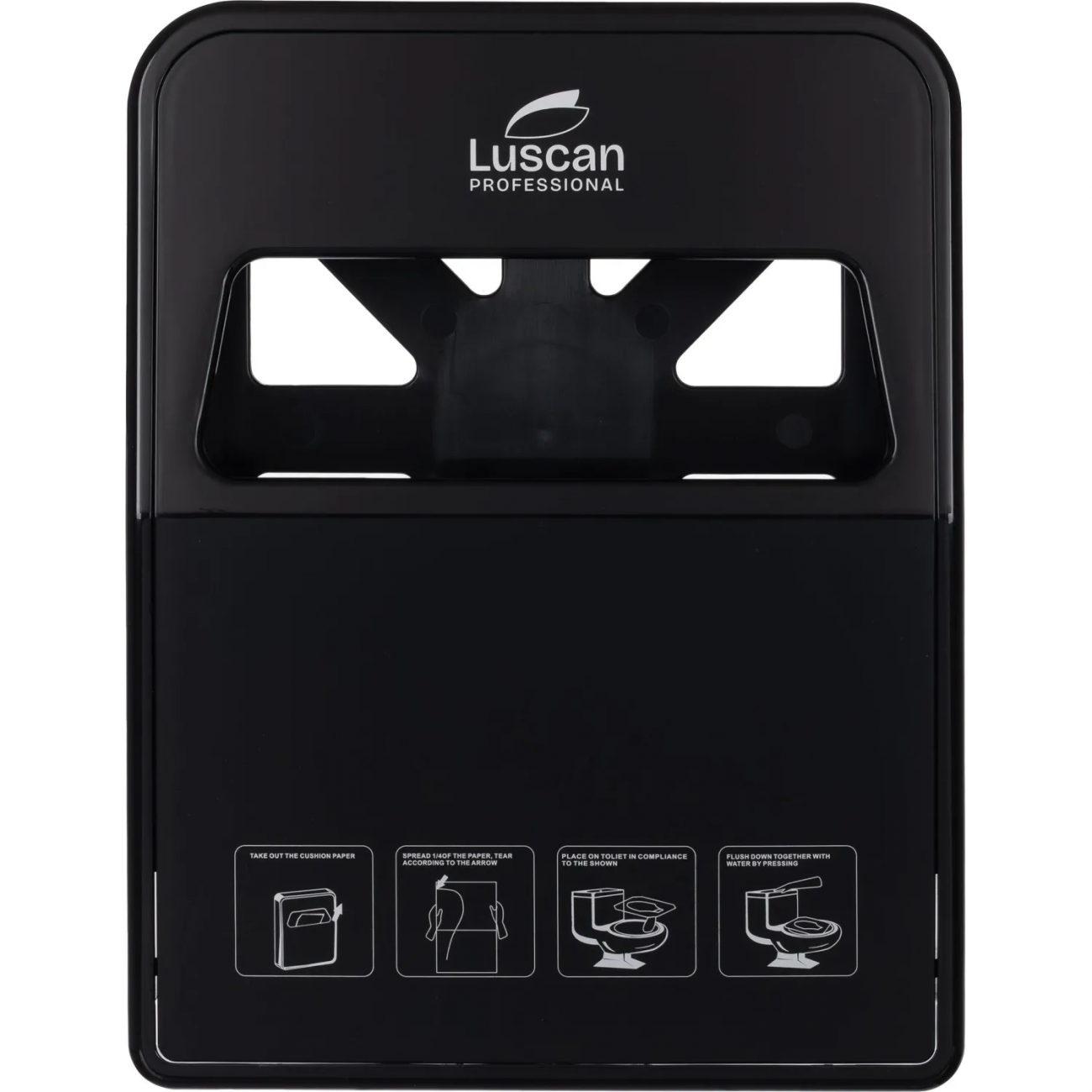 Диспенсер д/покрытий на унитаз Luscan Prof Etalon черный 1/4 2248674 VХ780B