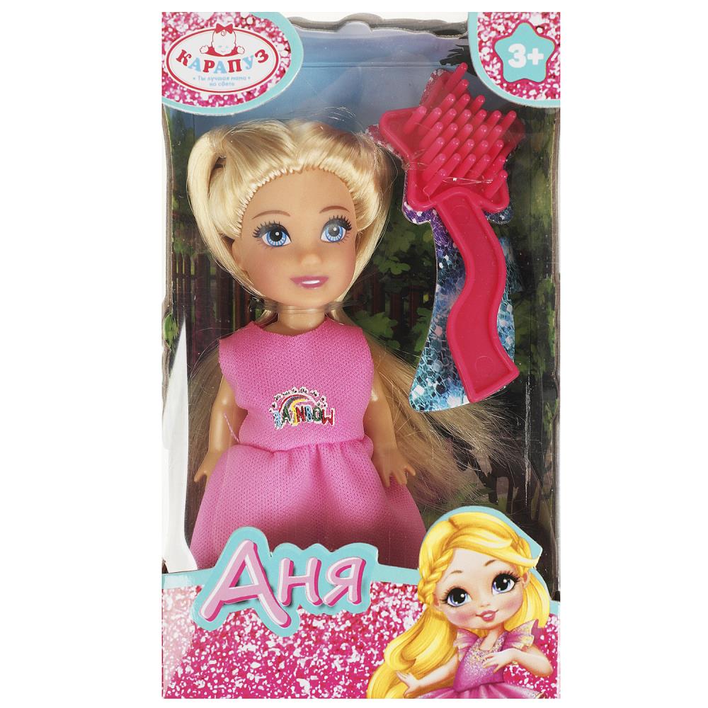 Кукла Аня 12 см. для девочки Карапуз ANNA-BF6-BB