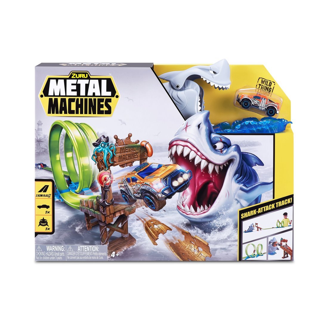 Игровой набор Zuru Metal Machines с машинкой, трек Акула ZURU 6760