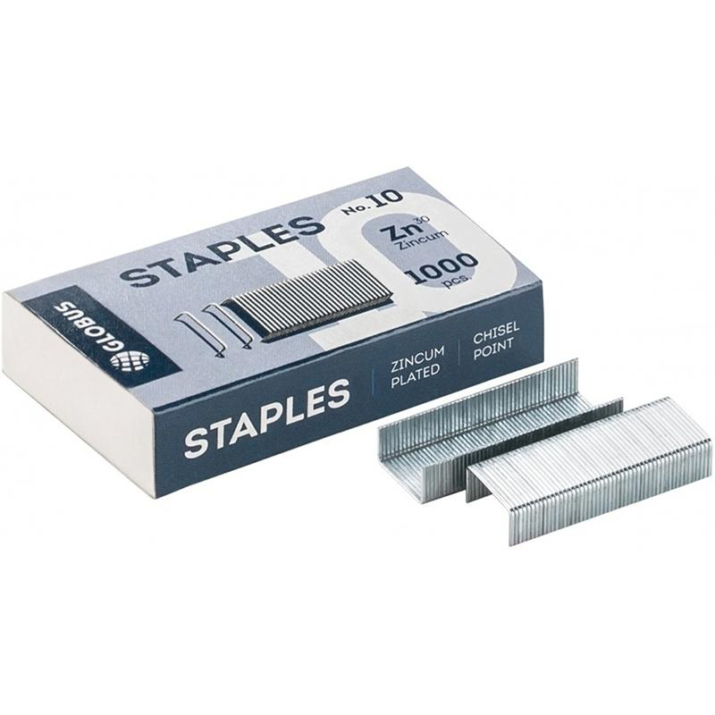 Скобы для степлера Глобус С10-1000, №10, цинк, 1000 шт 1479862