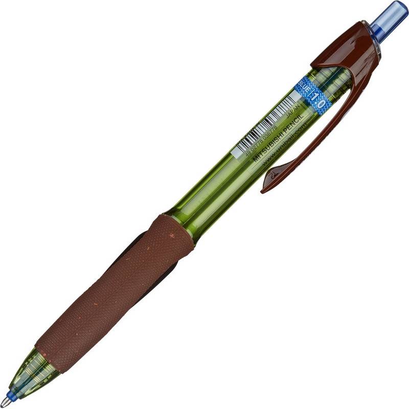 Ручка шариковая автоматическая Uni Eco Powertank SN-220 синяя (толщина линии 0.4 мм) 710176