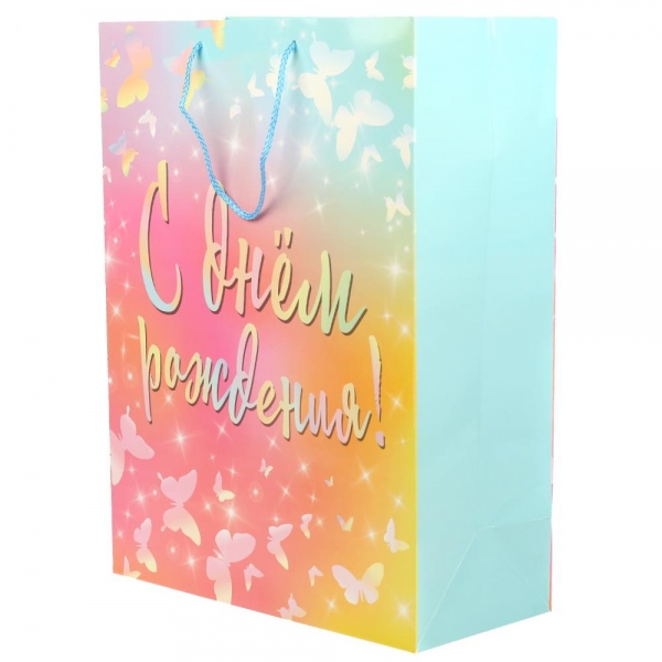 Пакетий подарочный глянцевый, размер Xl, 33,5х45х15 см. Чудо праздник PXL-104470-HB5 (60)