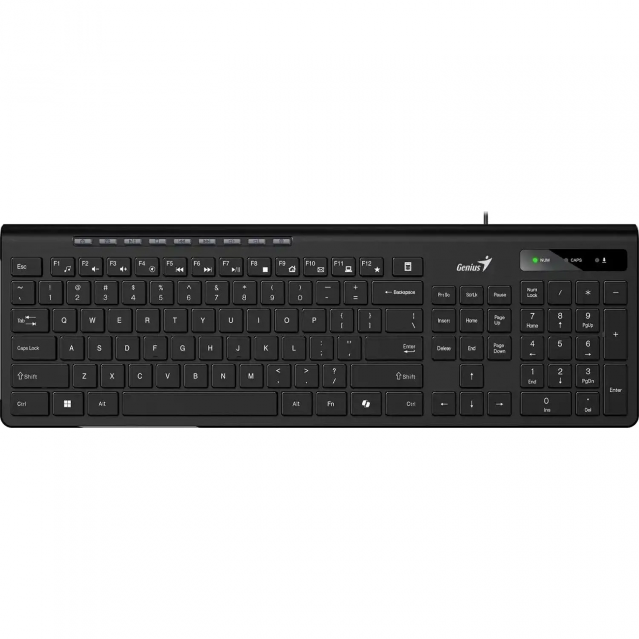 Клавиатура Genius проводн. SlimStar 230II черный 2317084 31310048402