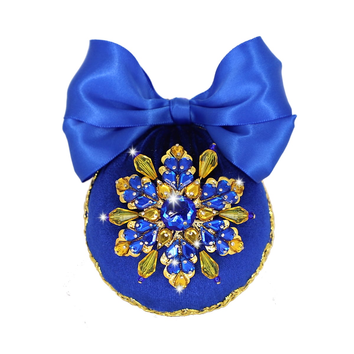 Шар новогодний "Снежинка синяя" Волшебная мастерская КБ-11